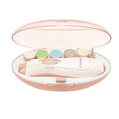 他サイト： 【.co.jp 限定】コンビ ベビーレーベル ネイルケアセット ベビーピンク 6タイプのアタッチメント付き（赤ちゃん用3種/大人用3種）の商品画像