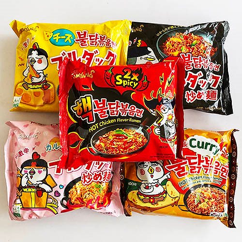 25袋セット チーズ＋カルボ＋オリジナル＋辛さ2倍＋クリームカルボ 韓国 食品 食材 料理 激辛 ブルダック プルタック ブルタック プルダッグ ブルダッグ