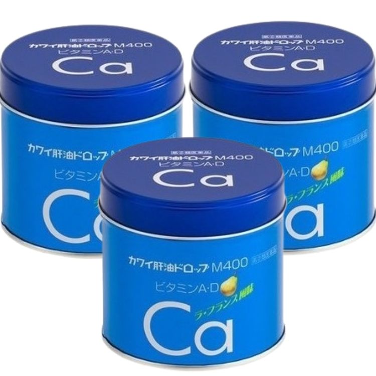 指定第2類医薬品 3個セット 河合製薬 肝油ドロップ M 400 180粒 肝油 カワイ肝油
