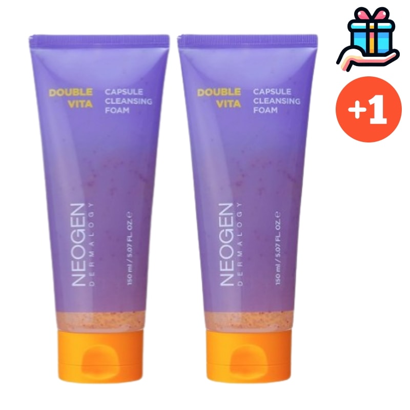 [韓国人気洗顔フォーム1+1] ザマロジ ダブル ビタ カプセル ジェル クレンジングフォーム 150ml+150ml 計300ml 洗顔フォーム 韓国コスメ トーンアップ 低刺激 バブル