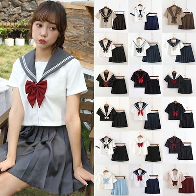 セーラー服 学生服 S-XXLサイズ　上下セット 女子制...のサムネイル