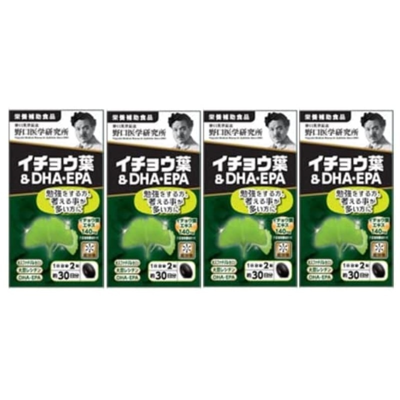 4個セット 野口医学研究所 イチョウ葉＆DHAEPA 60粒