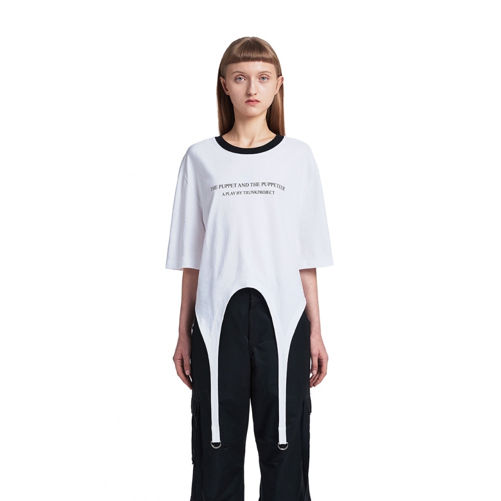 トランクプロジェクトストラップ T シャツホワイト