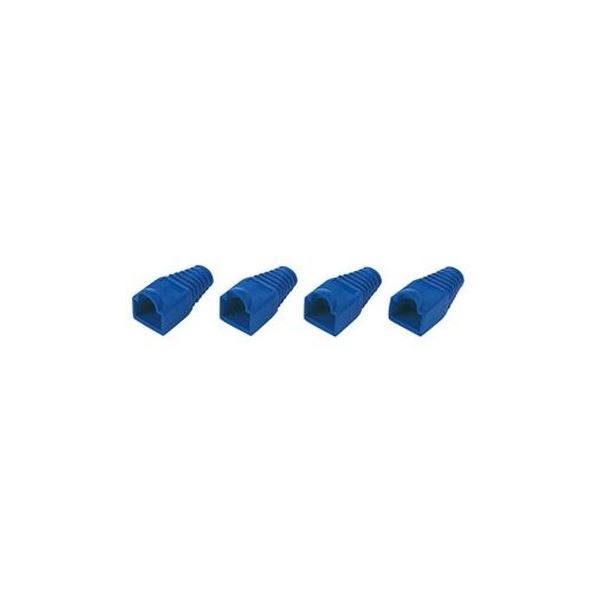 （まとめ）サンワサプライ モジュラーカバー先付けタイプ ブルー ADT-MC4B-100 1セット（100個）3セット