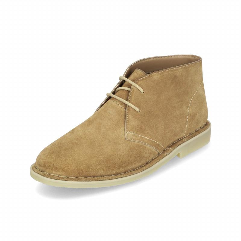 インテンス男性牛革スエードデザートブーツ2.5cm LCMA53I34V