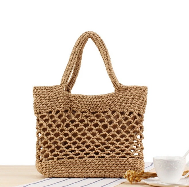 バッグ カバン 編みバッグ ショルダーバッグ ナチュラル系 カジュアル 韓国 ファッション 雑貨 かわいい おしゃれ 北欧 送料無料 [K] (T)