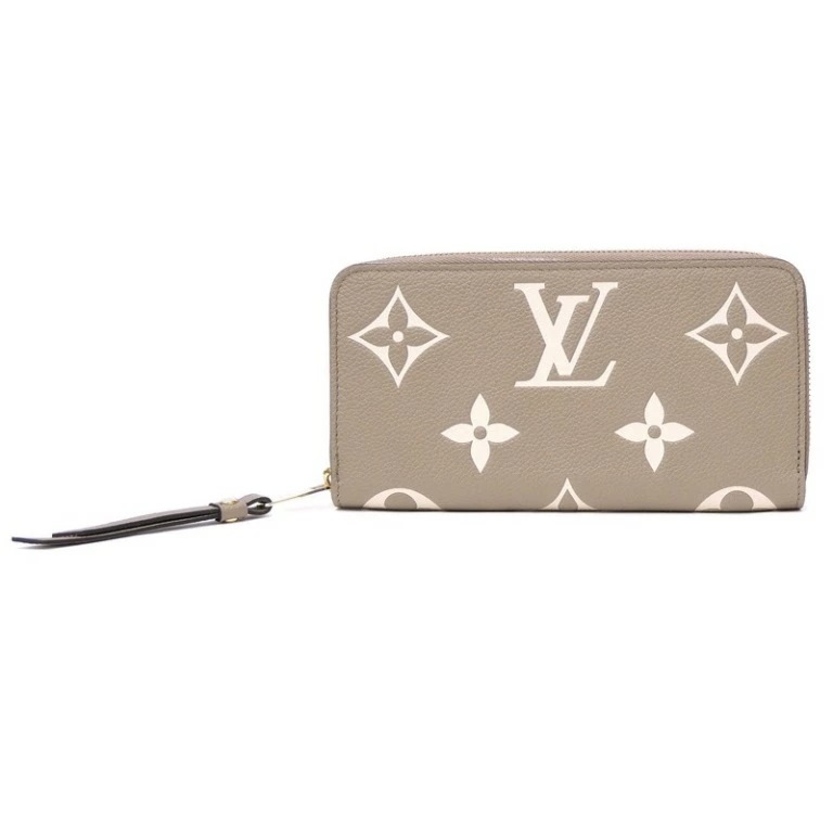 ルイ・ヴィトン LOUISVUITTON ジッピーウォレット M69794 バイカラーモノグラム・アンプラント トゥルトレール クレーム 【中古】(69964)