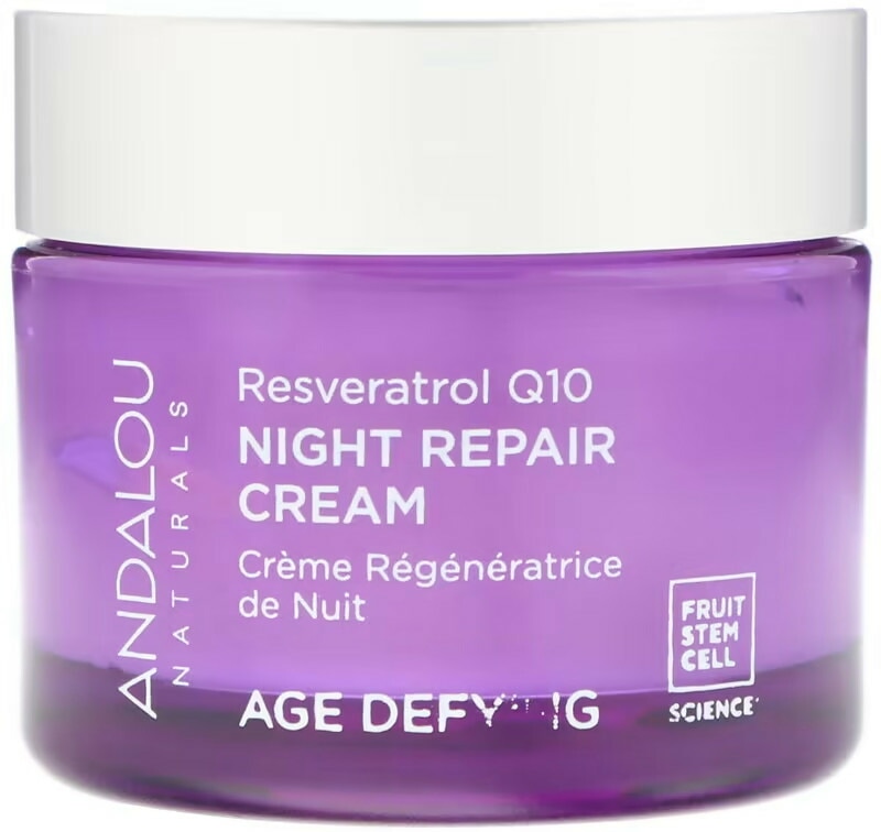Andalou Naturals　ナイトリペアクリーム レスペラトロルQ10 50 ml