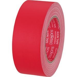 （まとめ） スリオンテック 布粘着テープ マットクロス 50mm25m 赤 334542アカ 1巻 5セット