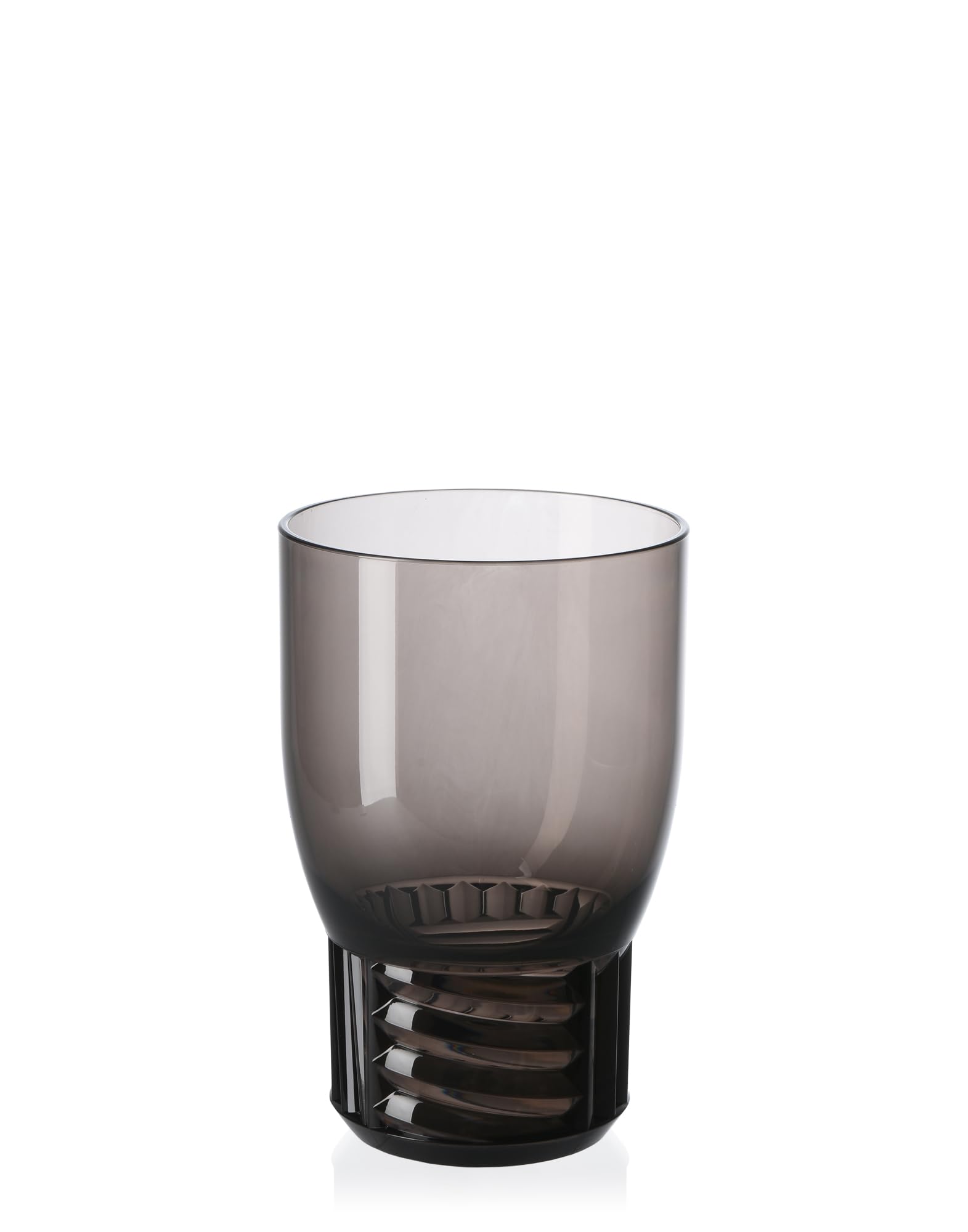 Kartell(カルテル) ウォーターグラス(4個セット) 『Trama Drink(トラマドリンク)』 スモーク 直径8.5/H13(cm) SFAC-K1513-FU-4S パトリシア・ウルキオラ