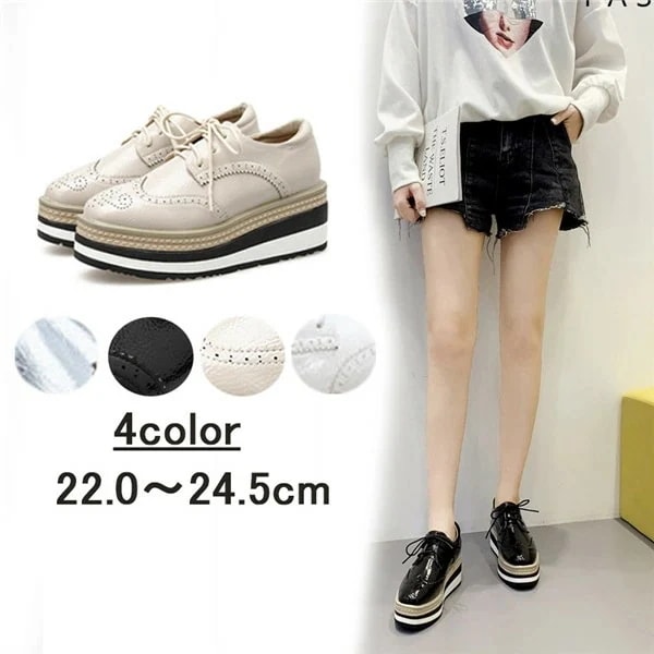レディース スニーカーインヒール レディース 靴 スニーカー インヒールスニーカー 厚底 ヒール6.5 黒 ローファー レースアップシューズ 厚底シューズ 厚底ソール 厚底 スニーカー di790c