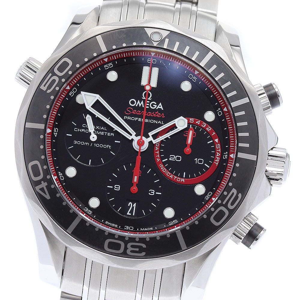 オメガ OMEGA 212.32.44.50.01.001 シーマスタープロダイバー300 コーアクシャル ETNZリミテッド 自動巻き メンズ 良品 保証書付き_877833【中古】