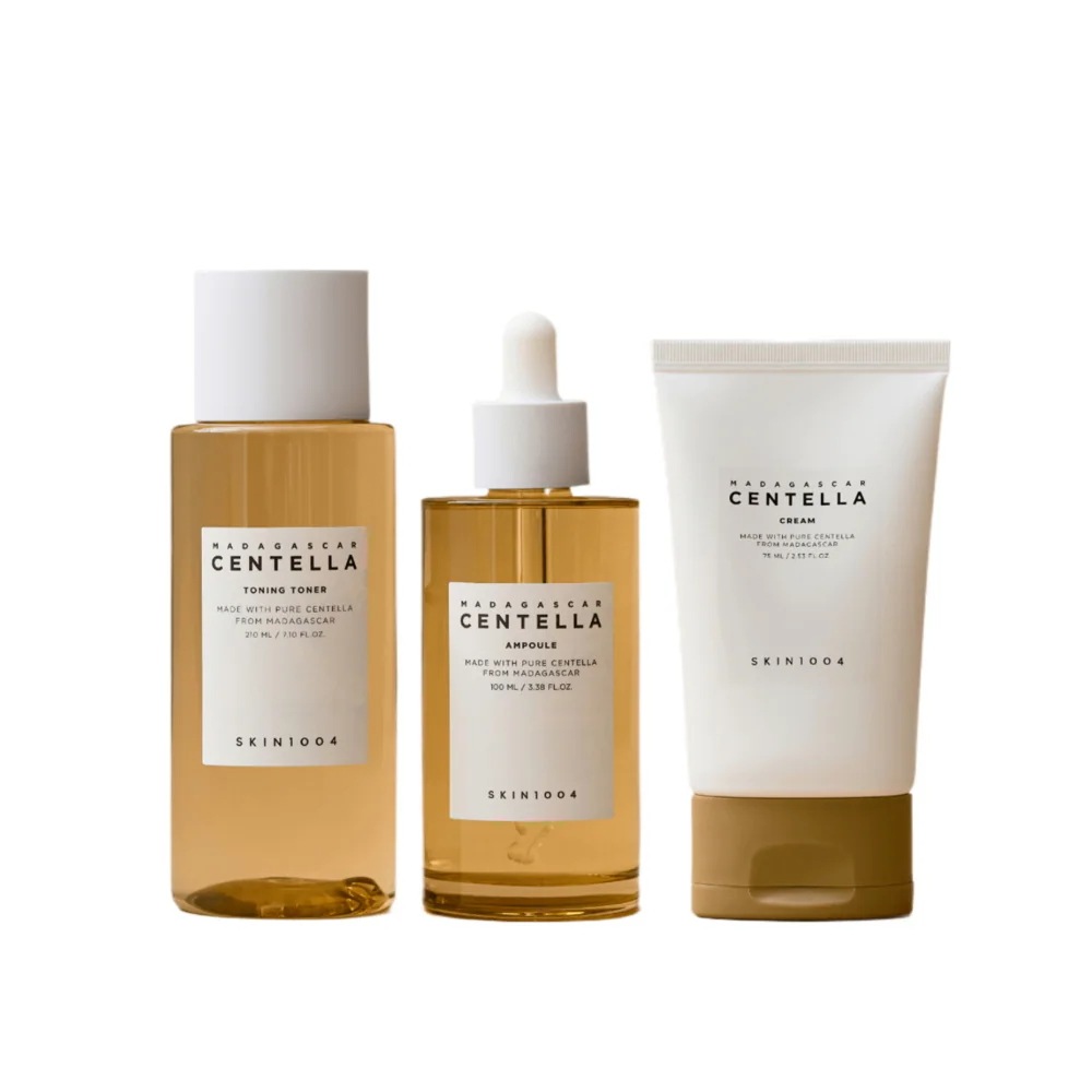 【企画】落ち着いた保湿3種 センテラ調色トナー（210ml）＋アンプル（100ml）＋クリーム（75ml）