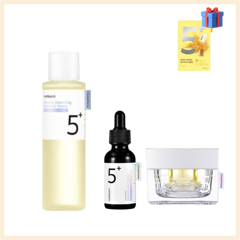 【正規品】5番グルタチオンCトーニング3種セット／トナー＋アンプル＋クリーム／GIFT5番グルタチオンパック 7,177円