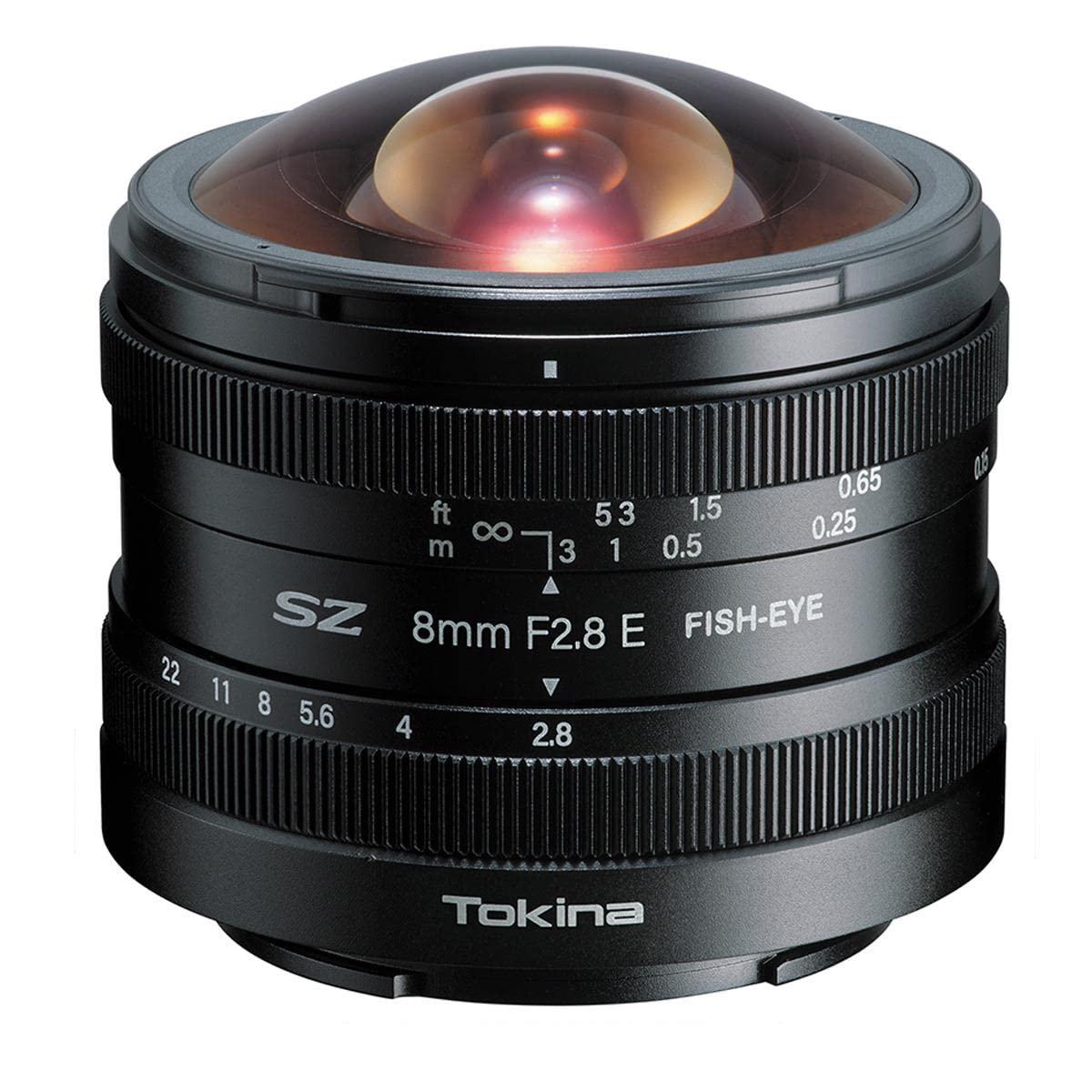 Tokina 魚眼レンズ SZ 8mm F2.8 E FISH-EYE キヤノン EF-Mマウント マニュアルフォーカス 対角魚眼180 絞り無段階調整 ブラック 640494