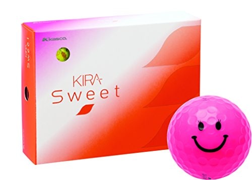 ゴルフボール KIRA SWEET キャラ1ダース(12個入り) ピンク