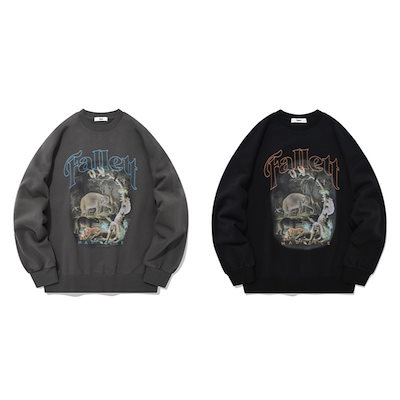 [FALLETT] SERENGETI SWEATSHIRT/追跡付 FALLETT Serengeti Sweatshirt Charcoal – SeoulSeoul