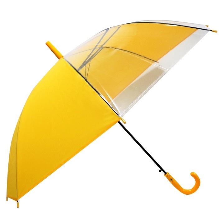５５cm学童ジャンプ傘 窓付き （黄） [まとめ買い60本セット] ＃532MA