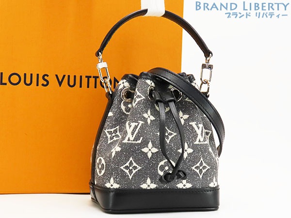 レア未使用ルイヴィトンモノグラムジャカードデニムナノノエ2WAYショルダーバッグポシェットポーチM46449