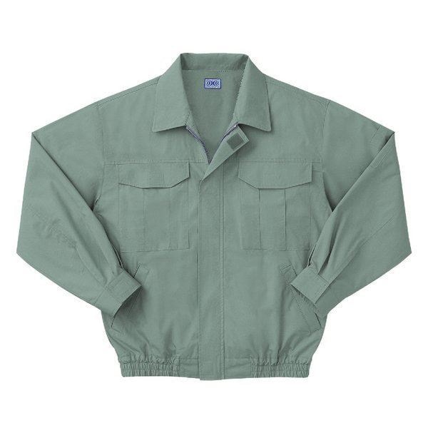 空調服 綿薄手長袖作業着 KU90550 [カラーモスグリーン： サイズLL] 服地のみ