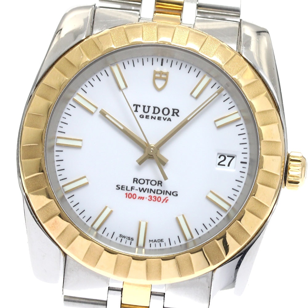 チュードル TUDOR 21013 クラシックデイト YGコンビ 自動巻き メンズ _891452【中古】