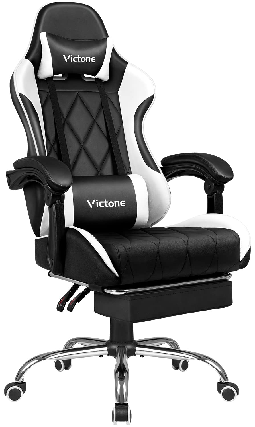 ゲーミングチェア ゲーム用チェア 「メーカー一年保証」 パソコンチェア オフィスチェア デスクチェア リクライニング 人間工学チェア ヘッドレスト ランバーサポート 昇降可能なひじ掛け付き 高さ調整機