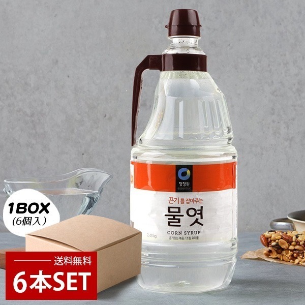 [清浄園] 水あめ 水飴　1BOX(2.45kg×６本) / 韓国調味料 韓国料理 韓国食材