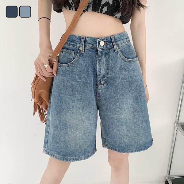 レディース カジュアル ベーシック デイリー デニム ショートパンツ LDW-JEH-SSIS918
