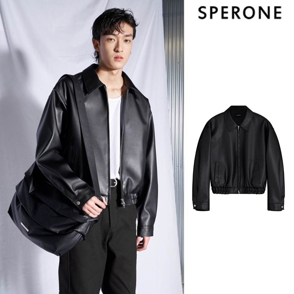 ライダースジャケット SPERONE[SPERONE] Oversize Bending Leather Jacket
