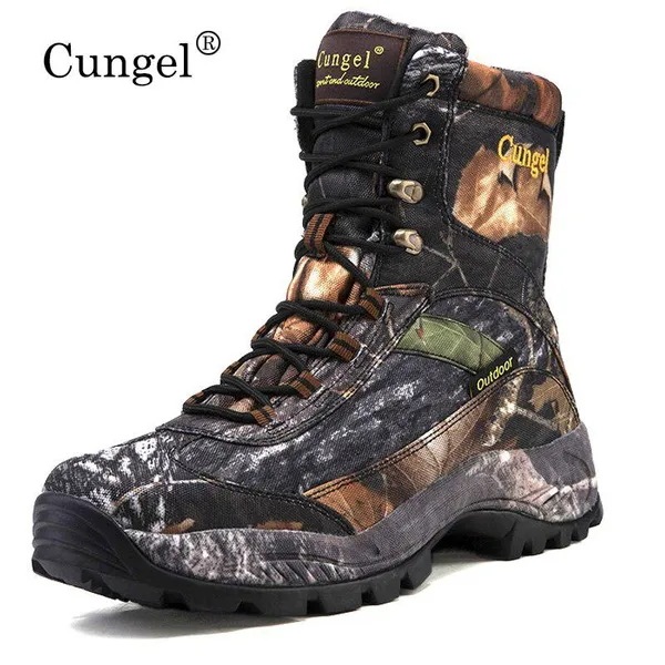 New Hot Style Camouflage Boots Men Hunting Boots Hiking Shoes Fashion Outdoor Walking Mountain Sport