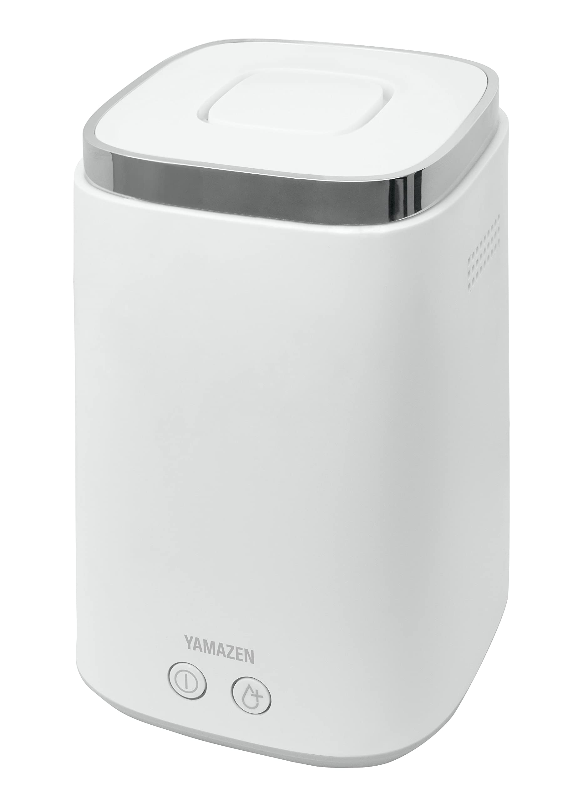 [山善] 加湿器 加熱式 スチーム式 上から給水 (最大加湿 500ml) (タンク容量 2.4L) (木造~8.5畳 / プレハブ洋室~14畳) 卓上 小型 寝室 ホワイト KS-J242(W)