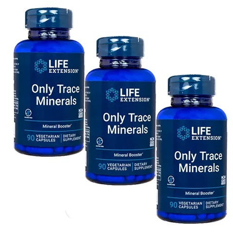 オンリートレースミネラル90錠 3本セット ライフエクステンション LE 海外発送 国際書留郵便