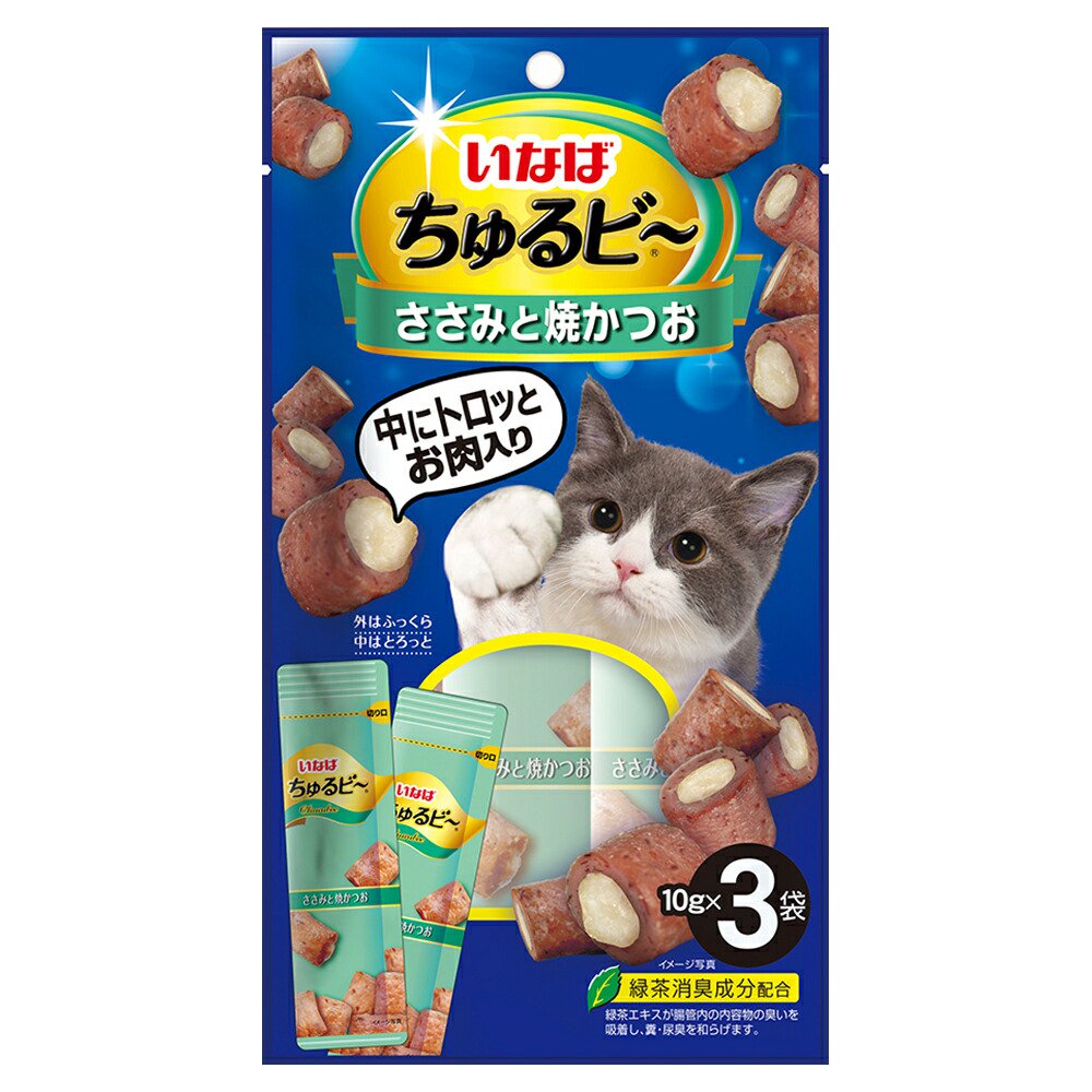 いなば　ちゅるビー　ささみと焼かつお　１０ｇX３袋X４８　ＣＲＣ35―25―83―00―00
