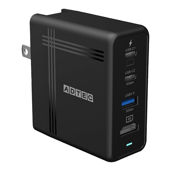 APD-V074AC2H-BK [PD対応 4K出力 USB Hub AC充電器 74W]