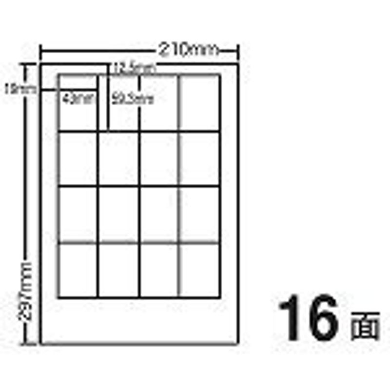 クリスマスファッション カラーレーザプリンタ用ラベル光沢紙タイプ(16