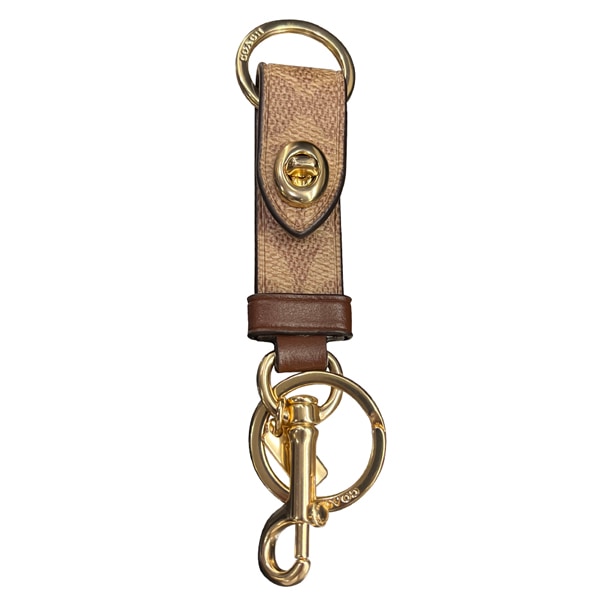 [特売セール]シグネチャー レザー キーリング ユニセックス ギフト CY235 IMXHE 即発 アウトレット 7,066円