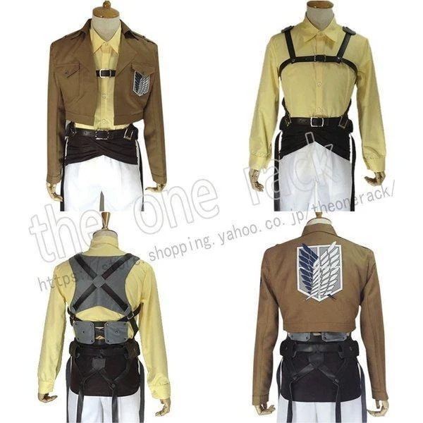 進撃の巨人 調査兵団 ハンジ ゾエコスプレ衣装 パーティー イベント 文化祭演出服 変装