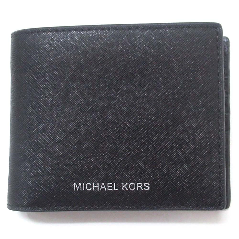 MICHAEL KORS マイケルコース アウトレット 財布 コンパートメント COOPER カードケース付き 二つ折り財布 36S4LHRF6L BLACK