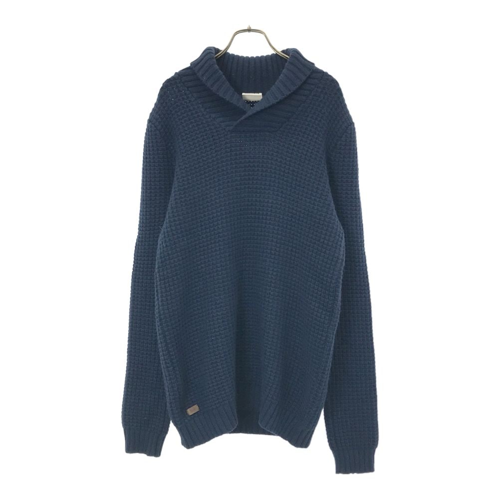 長袖 ショールカラー セーター 5 ネイビー ニット メンズ