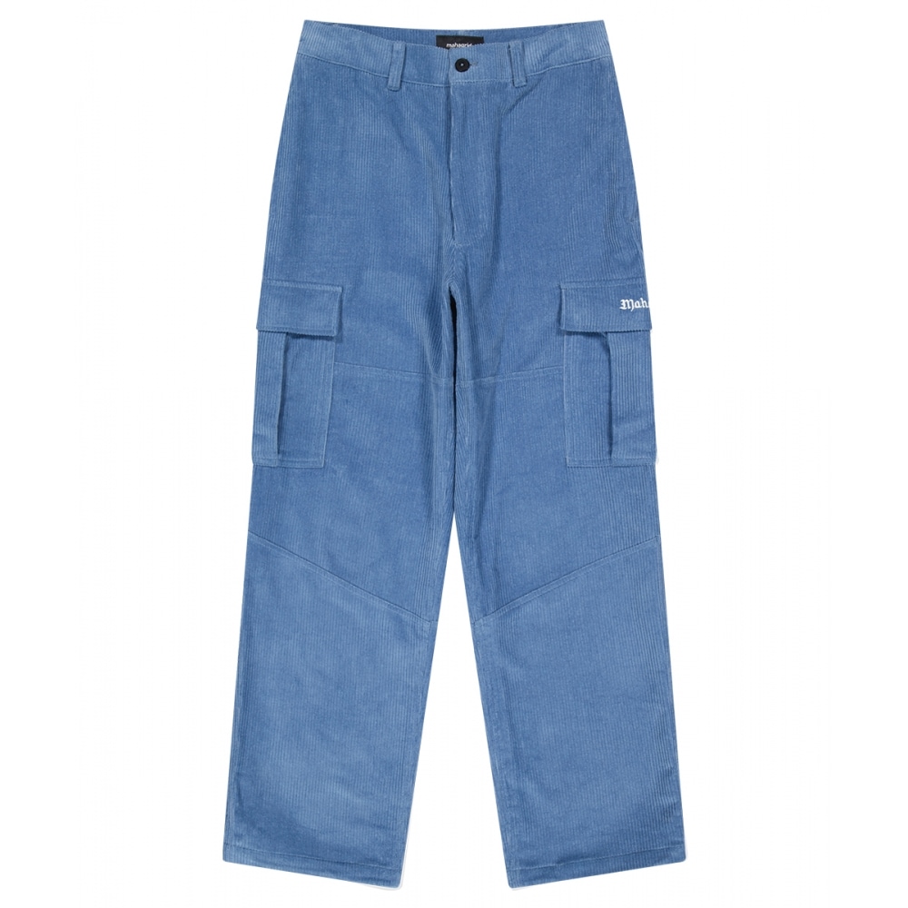 MAHAGRID コーデュロイ カーゴ パンツ ブルー(MG2DFMPA20A)