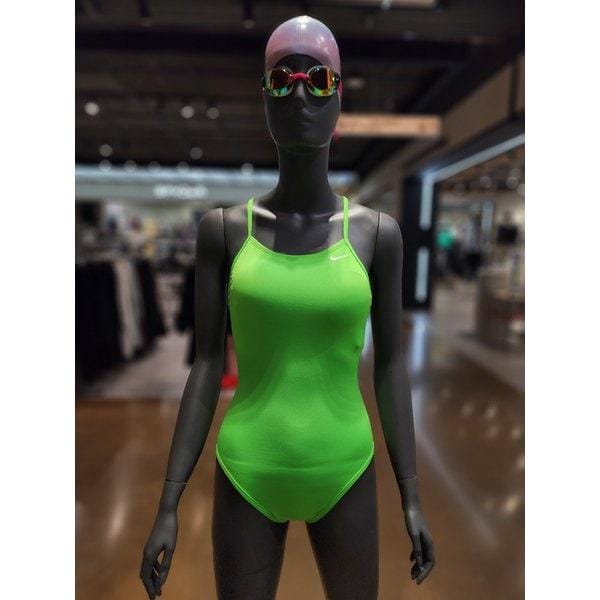 [] 女性水着 アンサー ソリッド ミドルレースアップ タイバックNESSG000-311