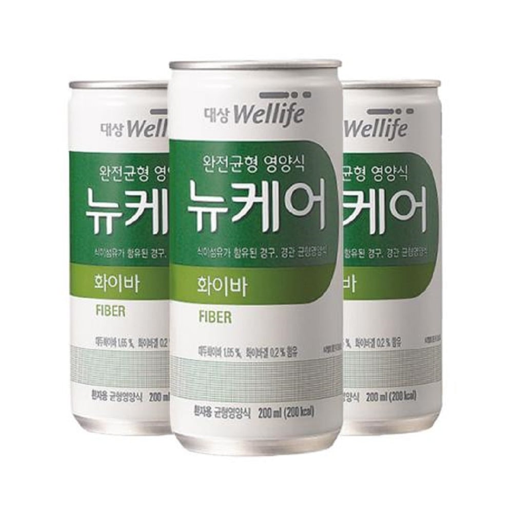 韓国-KMEAL-デサンウェライプ ニューケア ファイバー (200mlx30缶) バランス 栄養食 バラン食 簡単代わり