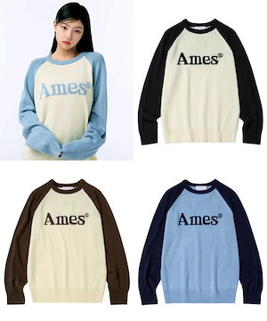 ★AMES-WORLDWIDE★BASIC RAGLAN PULLOVER KNIT IVORY★正規品 MUSINSA公式 | AMES-WORLDWIDE BASIC RAGLAN PULLOVER KNIT IVORY