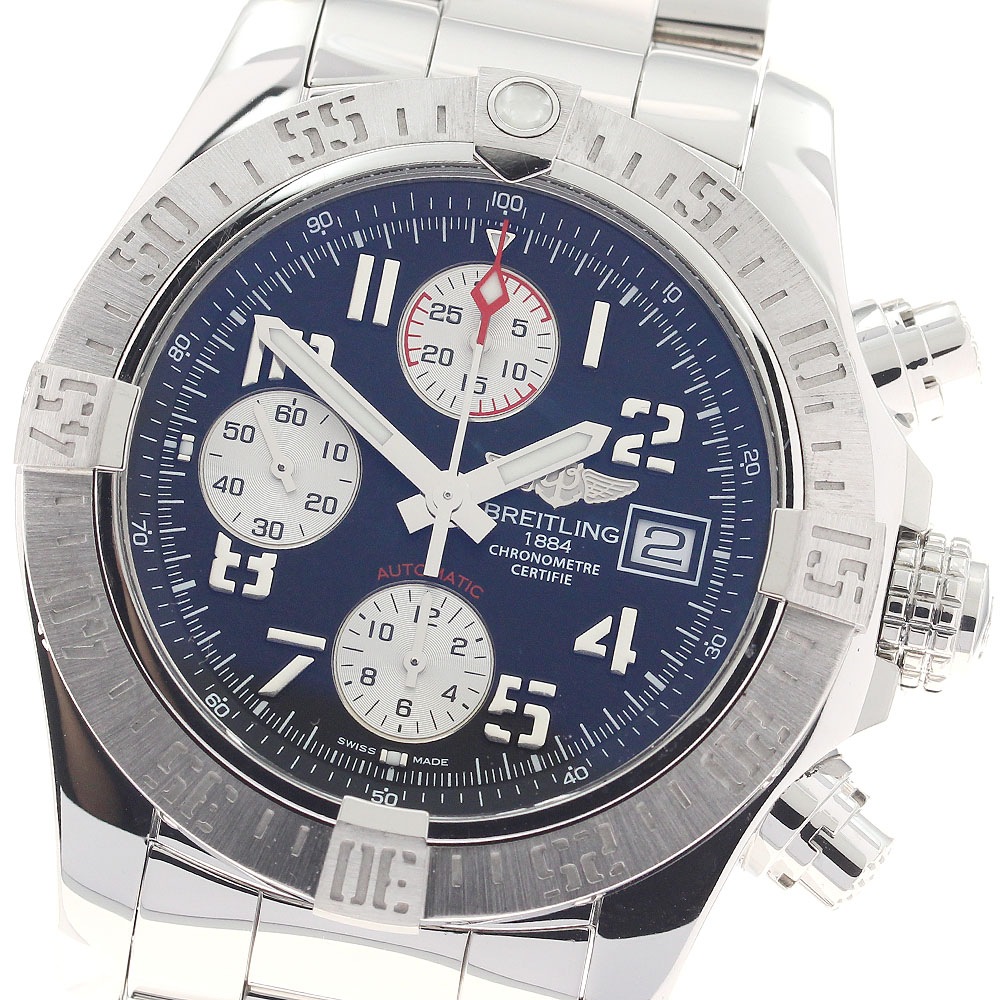 ブライトリング BREITLING A13381 アベンジャーII デイト 自動巻き メンズ 良品 保証書付き_959944【中古】