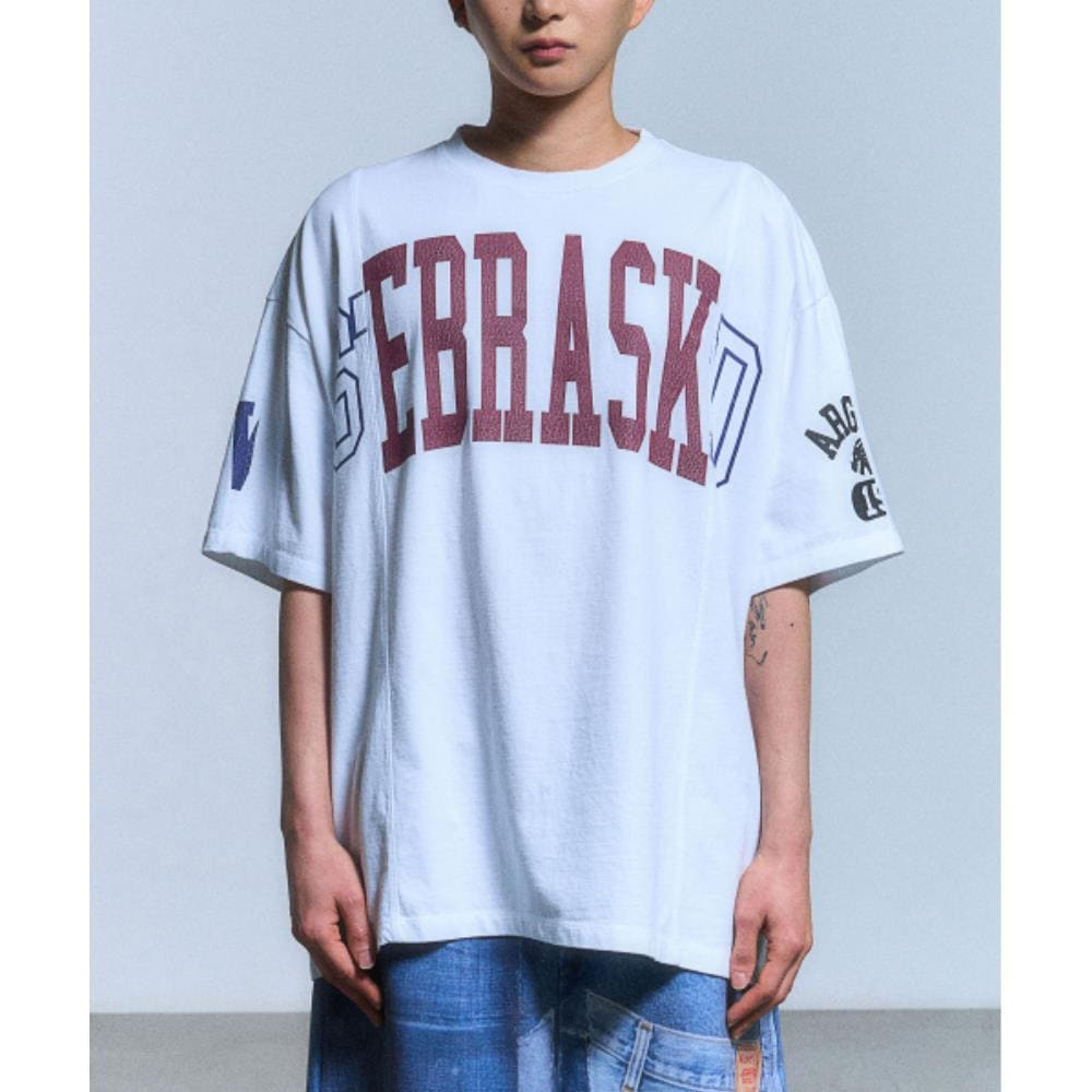 SCHISM INDUCING FAKE REWORKED T SHIRTWHITE SB4TS21WH