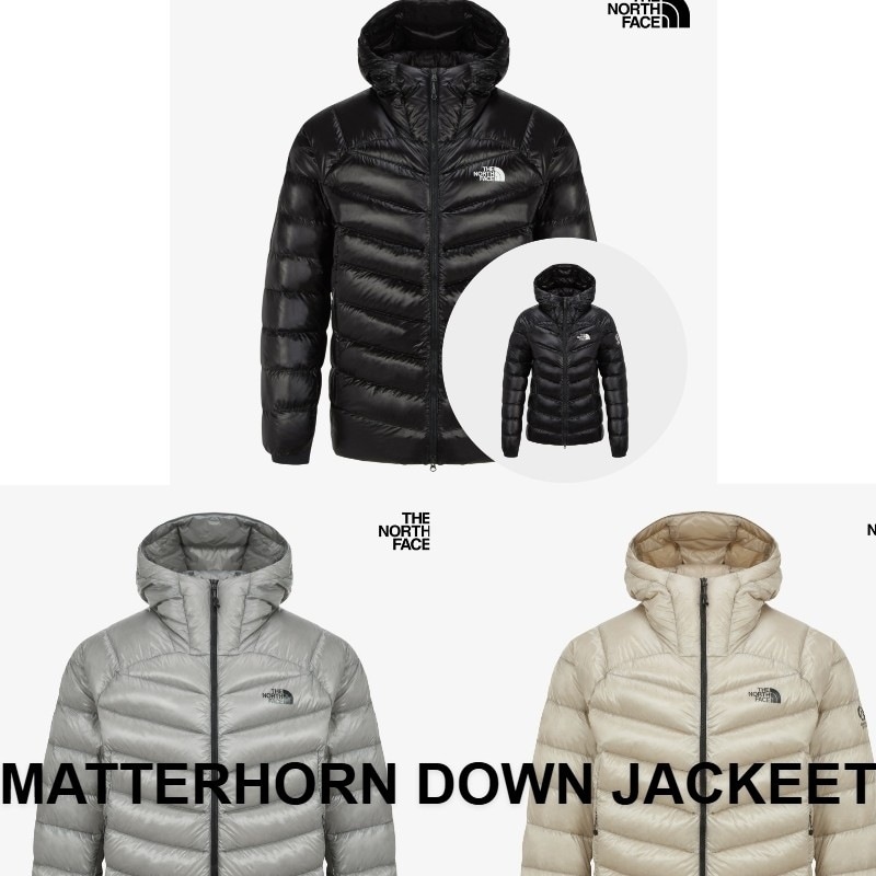 韓国正規品保証 関税負担なNJ1DS00A MATTERHORN DOWN JACKETデイリー 基本 着装 男子 女子 人気 韓国 ファッション 男女共用 アウ