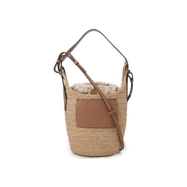 [高級品] 26SS 니시다 ナチュラル キャラメル バケットバッグ BAG51961 NATURAL