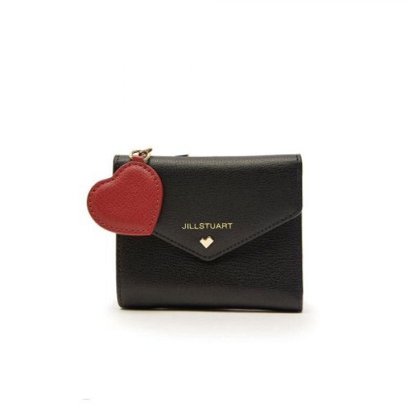 品揃え豊富で  JILLSTUARTNEWYORKWOMENACCLifeSuitBlackHeartCharmEnvelope2tierTopZipperBifoldWallet  二つ折り財布 색상:XXX - inprotec.com.br