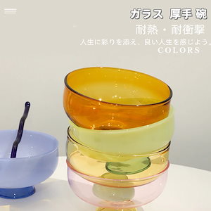 景品スプーン 食器 ガラス 碗 韓国 可愛い プレゼント スプーン付き 耐熱 ガラス アイスクリームボウル ヨーグルトプリン フルーツボウル ブレックファストカップ 高ホウ素シリコンです