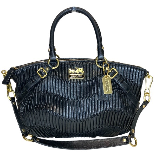 コーチ マディソン ギャザー2WAY 15942 ハンドショルダーバッグ 【中古】